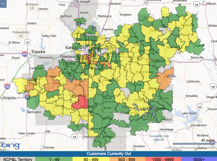 Power Outages Add To Winter Storm Suffering KCUR Kansas City news Kansas City Power Outage Map